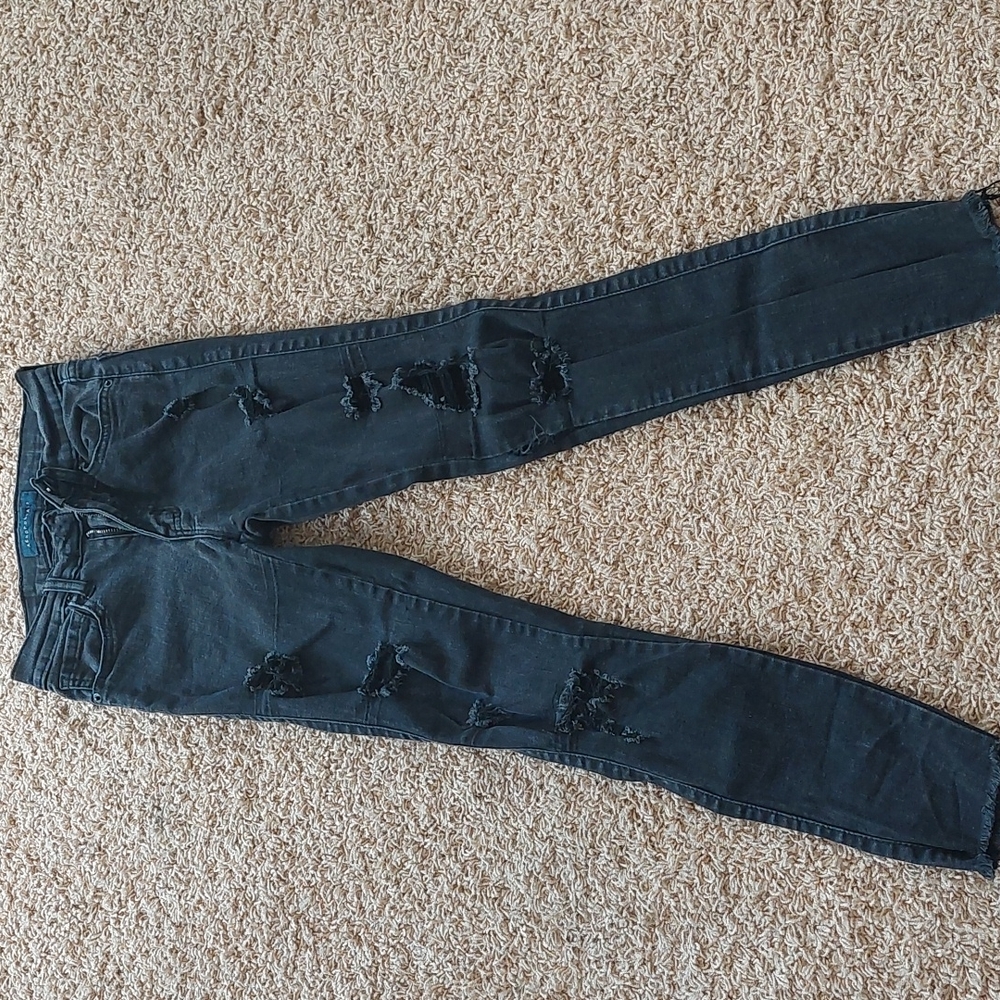 Aeropastle black high waisted ankle jegging